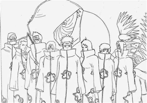 coloriage naruto akatsuki|Coloriage naruto : tous les dessins à imprimer 